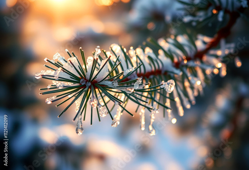 Frosted Pine Needles photo