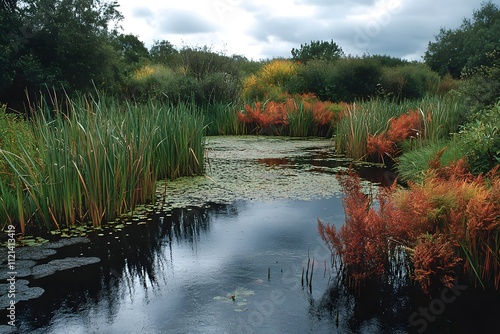 Lush wetlands photo