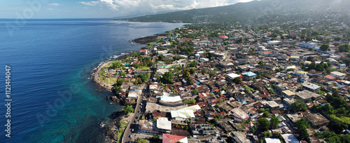 Aerial view of Moroni, Grand Comore, Comoros