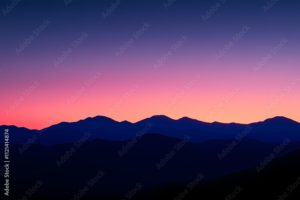 Obraz premium Desert sunset silhouette