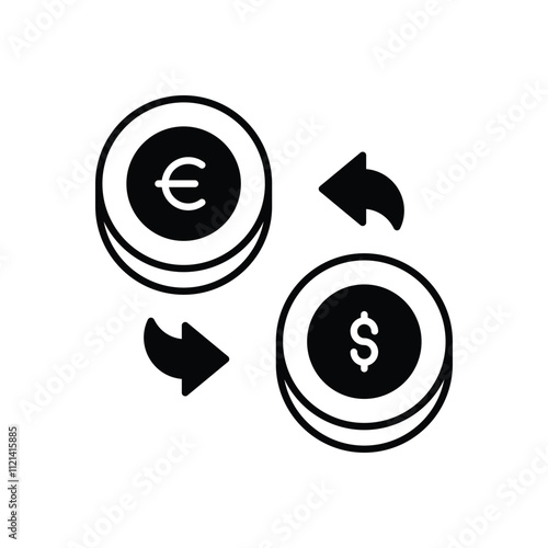 Currency Exchange vector icon