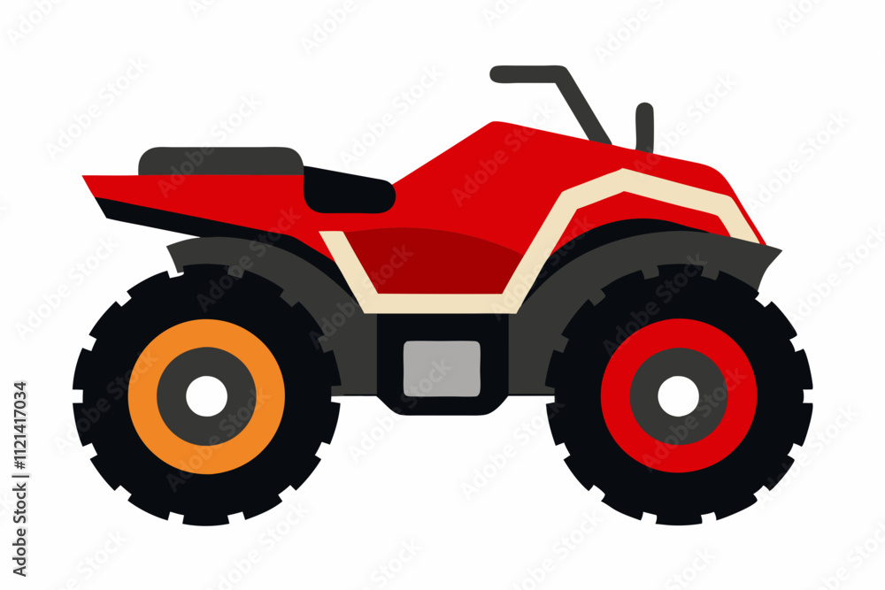 ATV Line Art - Printable All-Terrain Vehicle Vector Illustration ATV Line Art - Printable All-Terrain Vehicle Vector Illustration