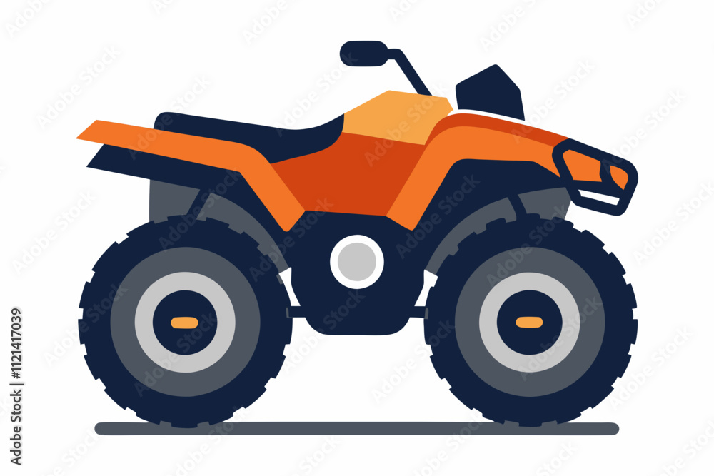 ATV Line Art - Printable All-Terrain Vehicle Vector Illustration ATV Line Art - Printable All-Terrain Vehicle Vector Illustration