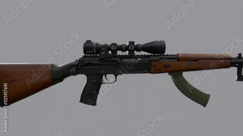 very cool and fierce futuristic weapon