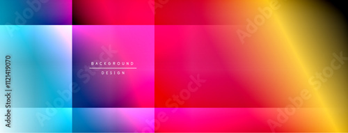 Colorful gradient with lines made of shadow and light. Creative background