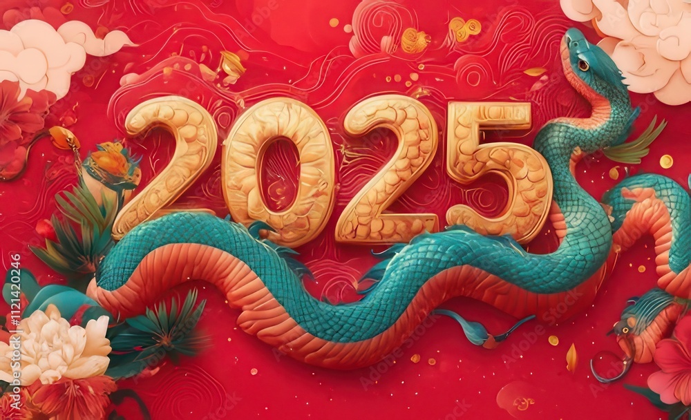 2025 Chinese New Year snake design. 2025 Chinese New Year snake design.