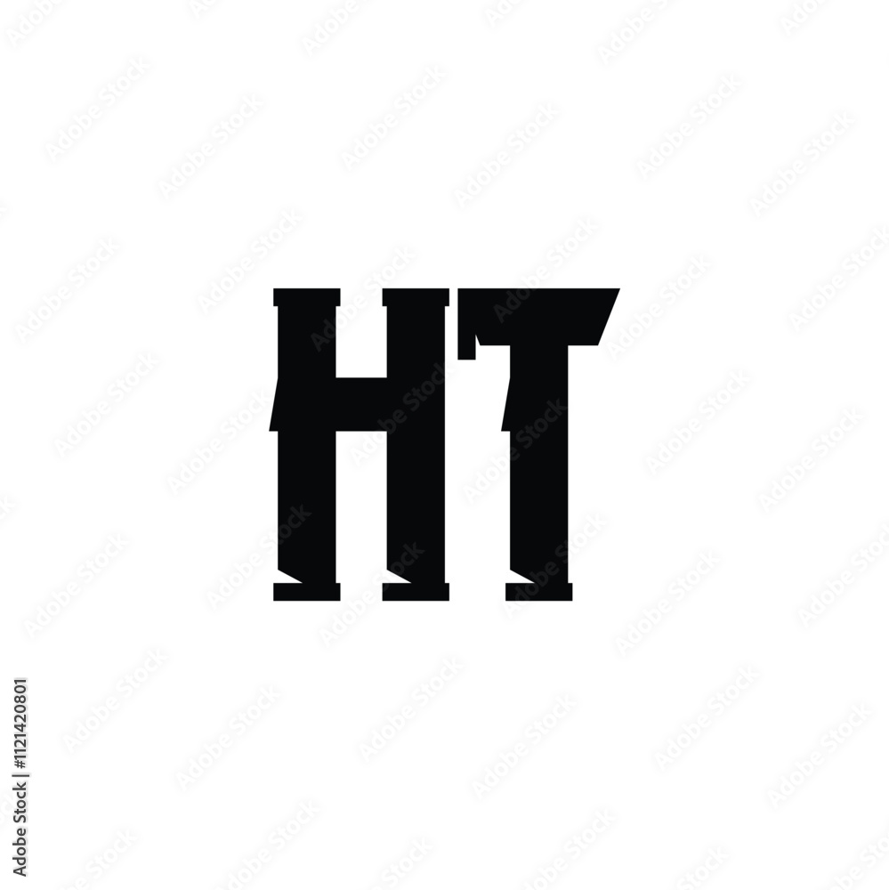 HT monogram logo design letter text name symbol monochrome logotype alphabet character simple logo HT monogram logo design letter text name symbol monochrome logotype alphabet character simple logo