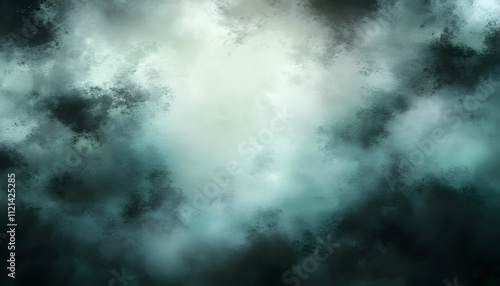 Ethereal teal and grey abstract background, perfect for adding a mysterious and moody atmosphere to your designs. Ideal for websites, presentations and art projects.