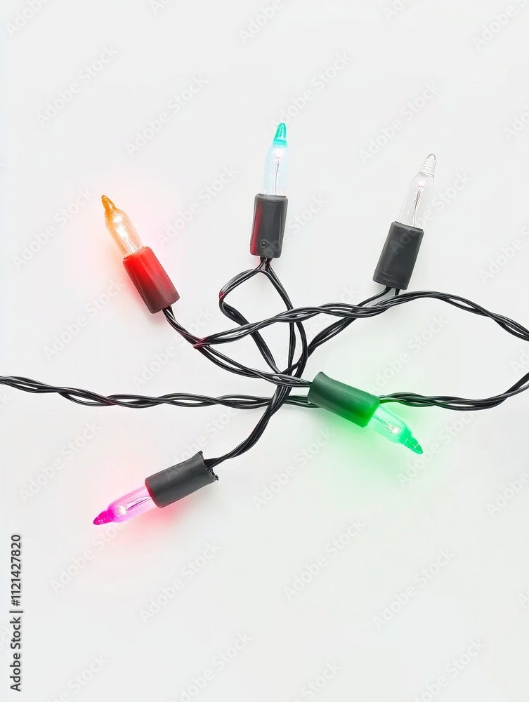A Festive Display of Colorful Christmas Lights, Perfect for Holiday Decorations A Festive Display of Colorful Christmas Lights, Perfect for Holiday Decorations