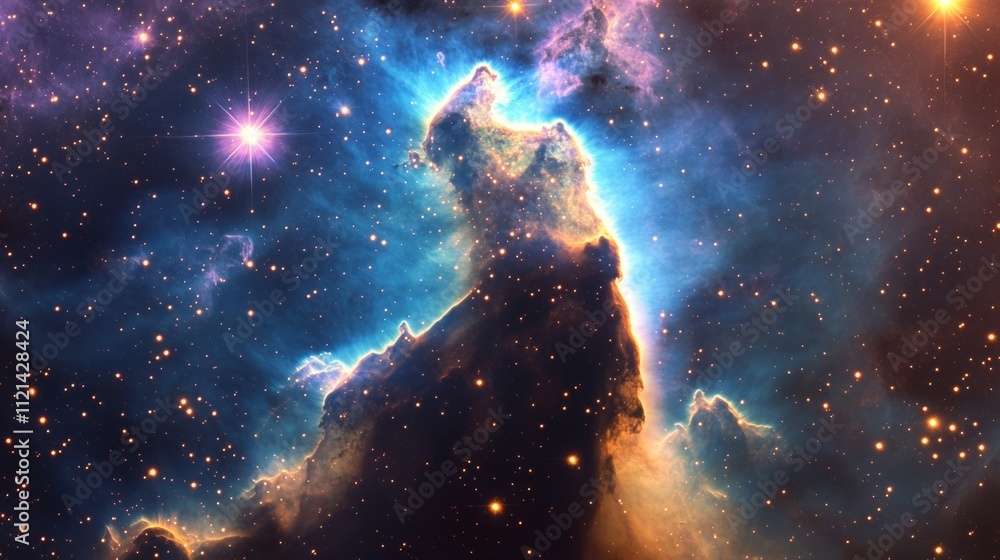 Fototapeta premium view of nebula