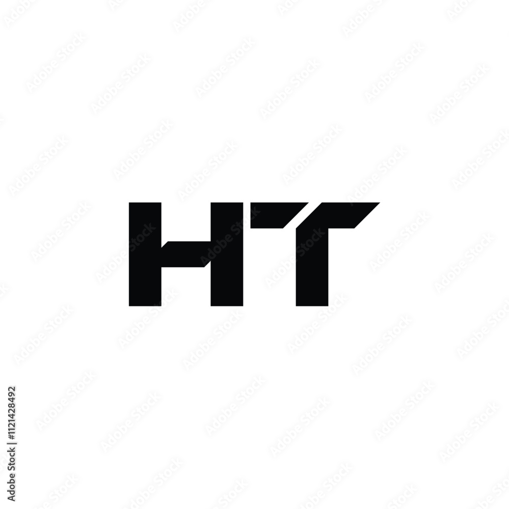 HT monogram logo design letter text name symbol monochrome logotype alphabet character simple logo HT monogram logo design letter text name symbol monochrome logotype alphabet character simple logo