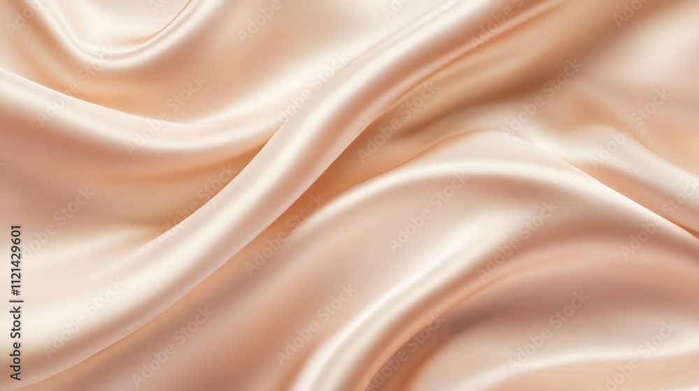 Obraz premium Soft, flowing blush pink silk fabric.