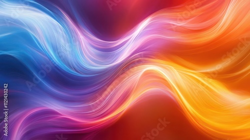 Abstract swirling vibrant colors.