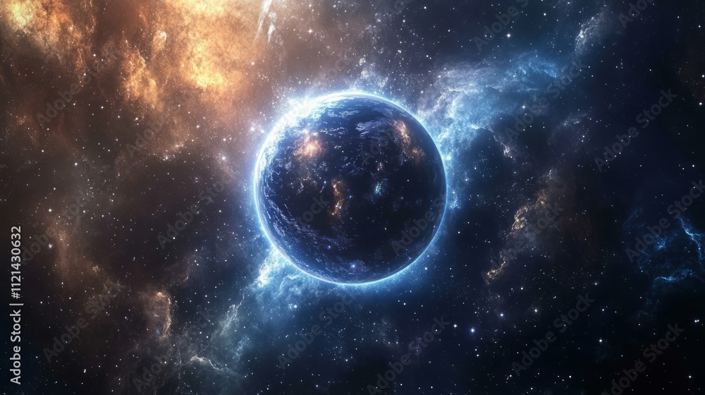 Obraz premium abstract space background, universe with stars