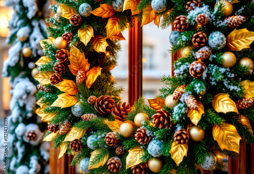 Gilded Holiday Wreath photo