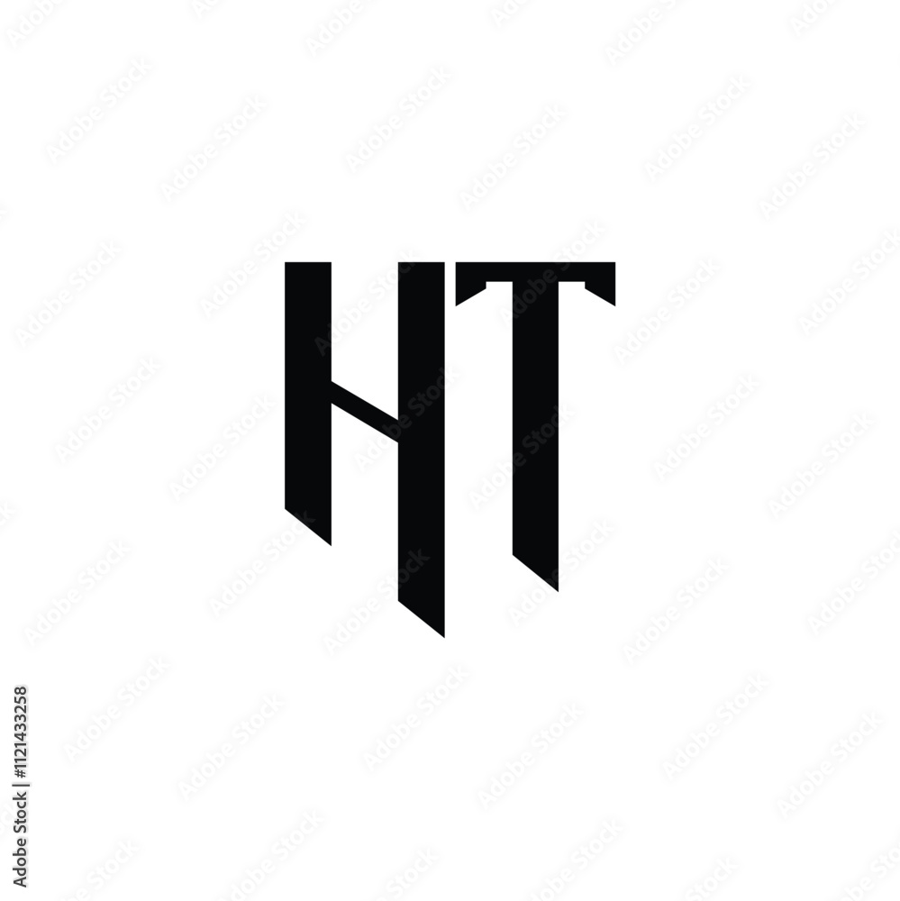 HT monogram logo design letter text name symbol monochrome logotype alphabet character simple logo HT monogram logo design letter text name symbol monochrome logotype alphabet character simple logo