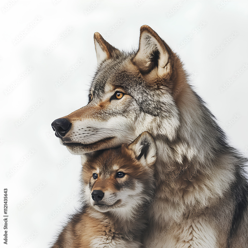 Fototapeta premium grey wolf portrait