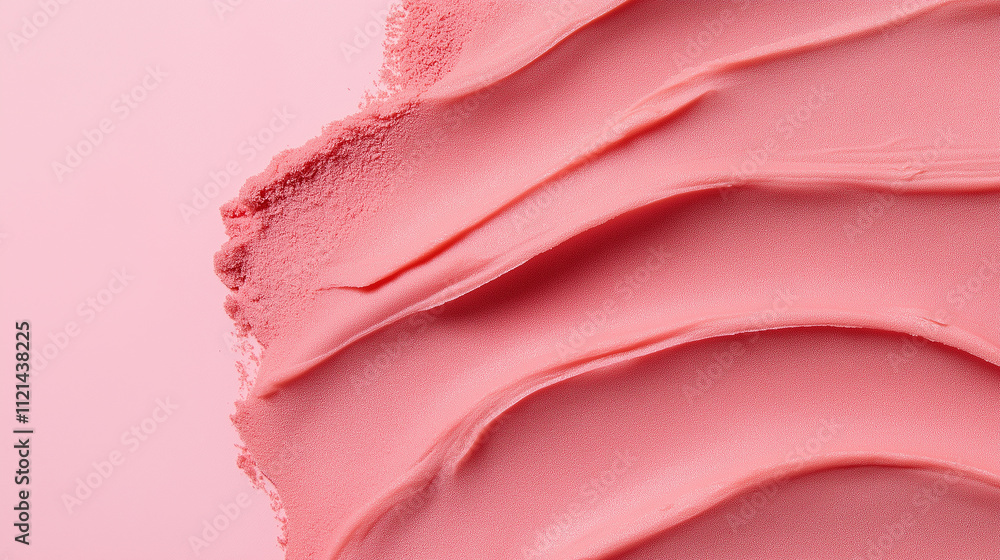 Smooth pink creamy texture with curved strokes.deal for promoting skincare or beauty products. Smooth pink creamy texture with curved strokes.deal for promoting skincare or beauty products.