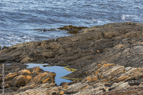 rocky coast of the sea