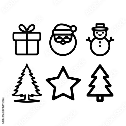 Festive Symbols of Christmas, Vector illustration design