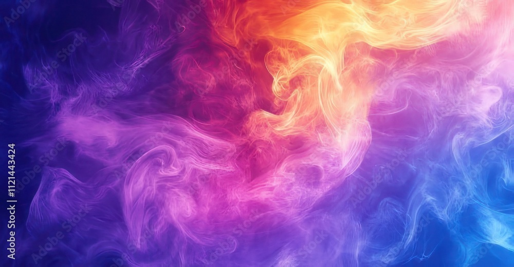 Abstract colorful smoke swirls. Abstract colorful smoke swirls.