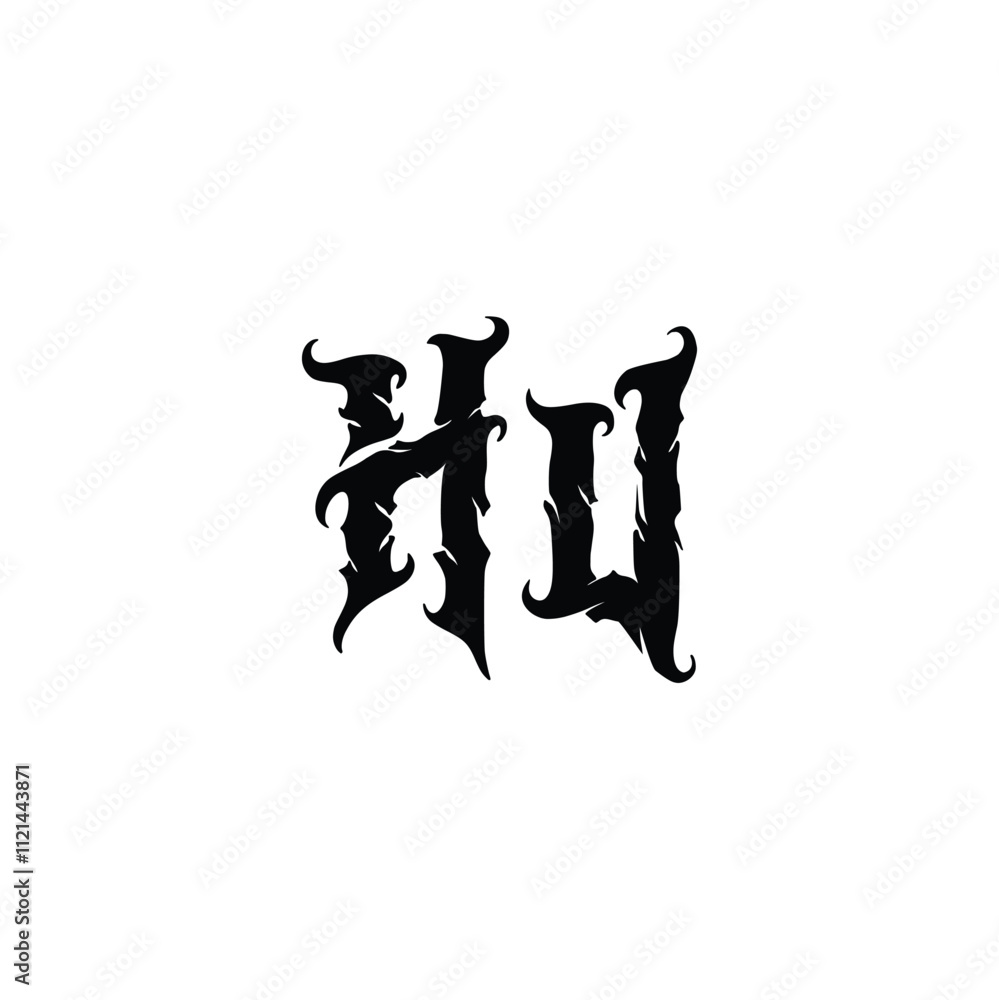 HU monogram logo design letter text name symbol monochrome logotype alphabet character simple logo HU monogram logo design letter text name symbol monochrome logotype alphabet character simple logo