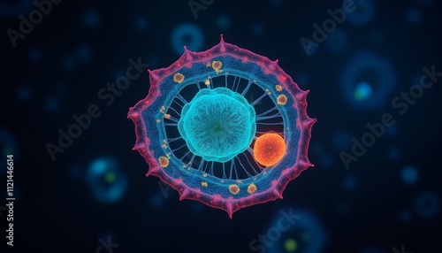 Fluorescent dyes or antibodies are used to label molecules to reveal the location of specific molecules in cells. photo