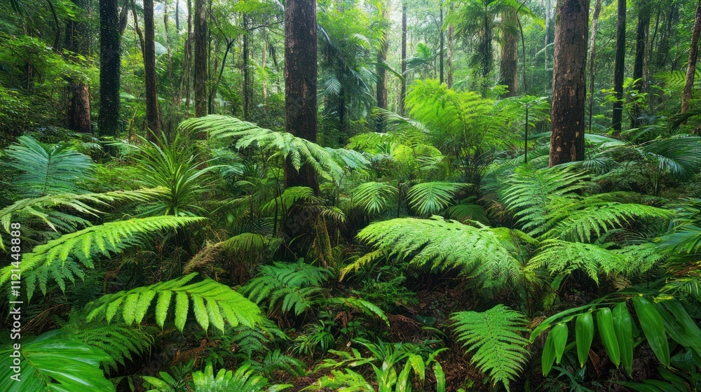 Lush Rainforest Canopy: A Verdant Paradise Lush Rainforest Canopy: A Verdant Paradise