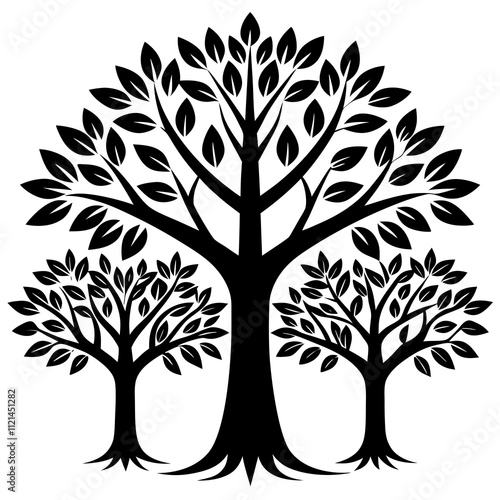 Treetop Symbols Vector Set for Design