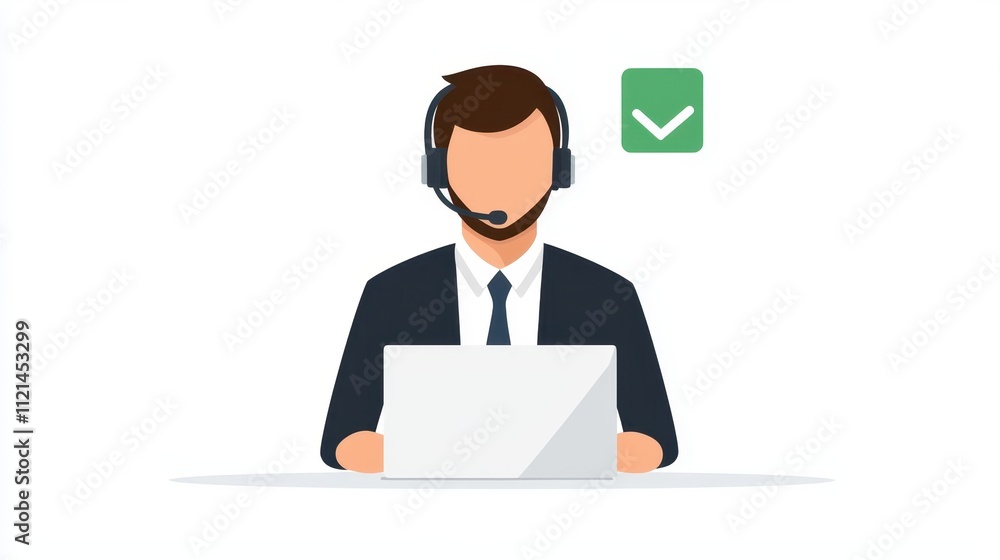 Support agent assisting customers in a call center environment during working hours Support agent assisting customers in a call center environment during working hours