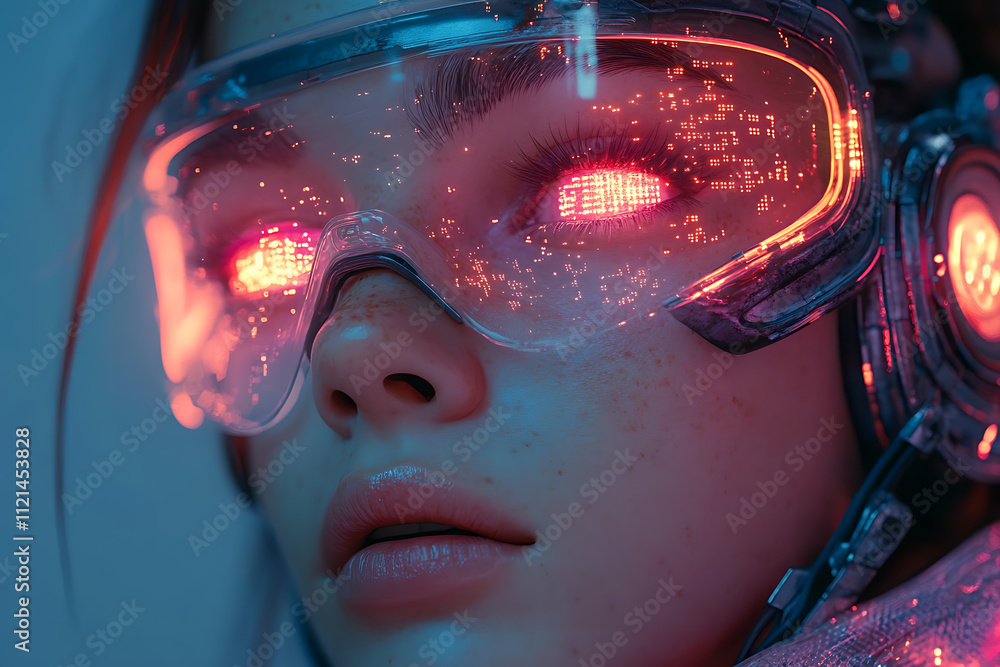 An anime-style cyborg girl in futuristic cosplay, set against a neon-lit cyberpunk synthwave background, showcasing advanced technology.
An anime-style cyborg girl in futuristic cosplay, set against a neon-lit cyberpunk synthwave background, showcasing advanced technology.