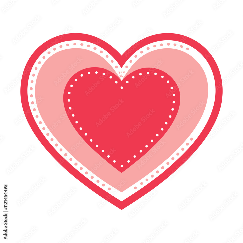 red heart on white red heart on white