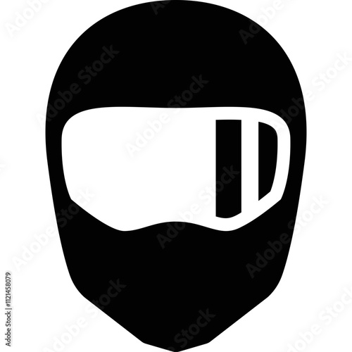Simple vector icon helmet
