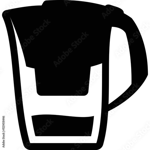 Simple vector icon filter jug