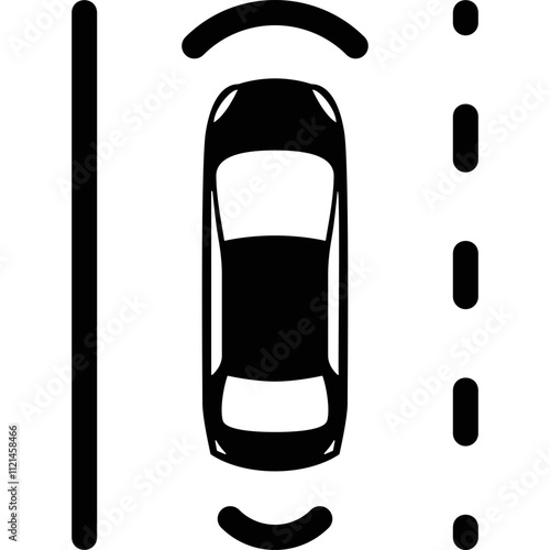 Simple vector icon autopilot