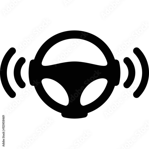 Simple vector icon Steering Wheel
