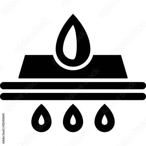Simple vector icon water filtration
