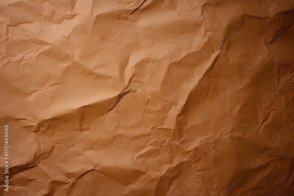 Fototapeta premium crumpled brown paper