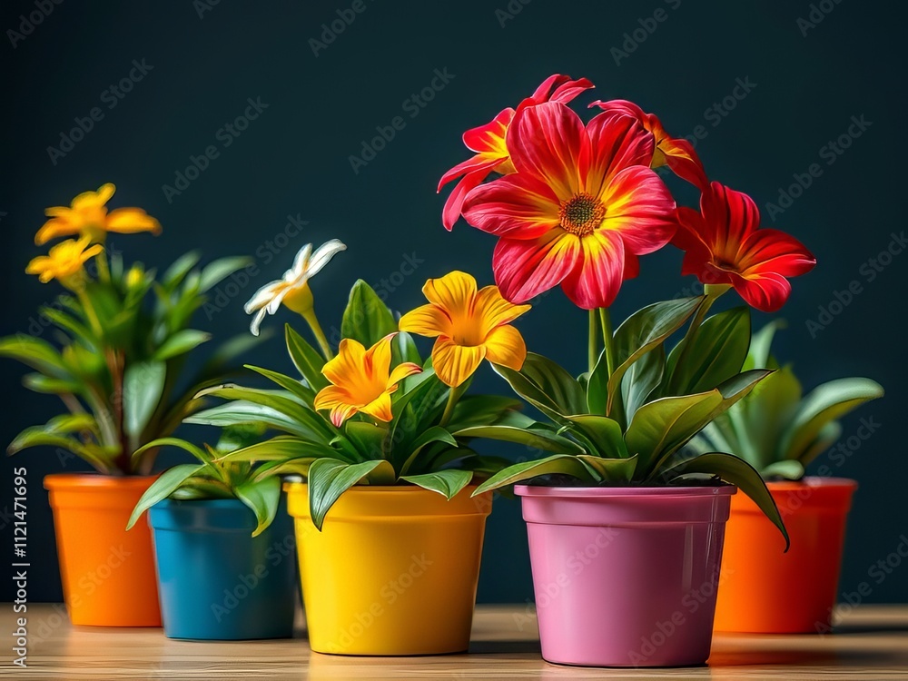 Isolated Office Plant Flowers School Supplier Pots - Vibrant Vivid AI Photo Isolated Office Plant Flowers School Supplier Pots - Vibrant Vivid AI Photo