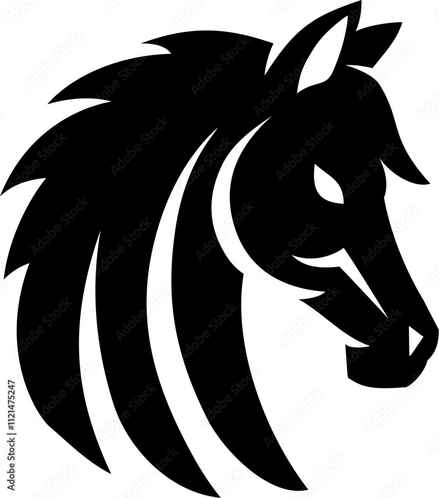 A Horse illustration mascot Horses sports team animal or an icon emblem branding concept. A Horse illustration mascot Horses sports team animal or an icon emblem branding concept.
