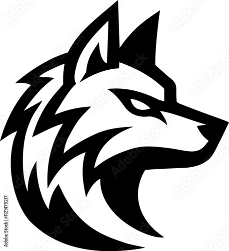 A Wolf, Coyote illustration mascot Wolves, Coyotes sports team animal or an icon emblem branding concept.