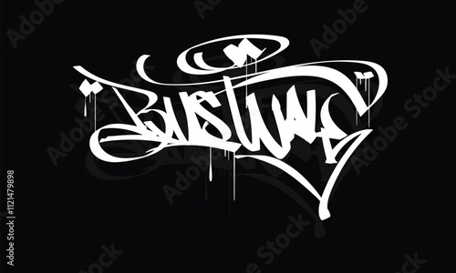 BUSWAY graffiti tag style design photo