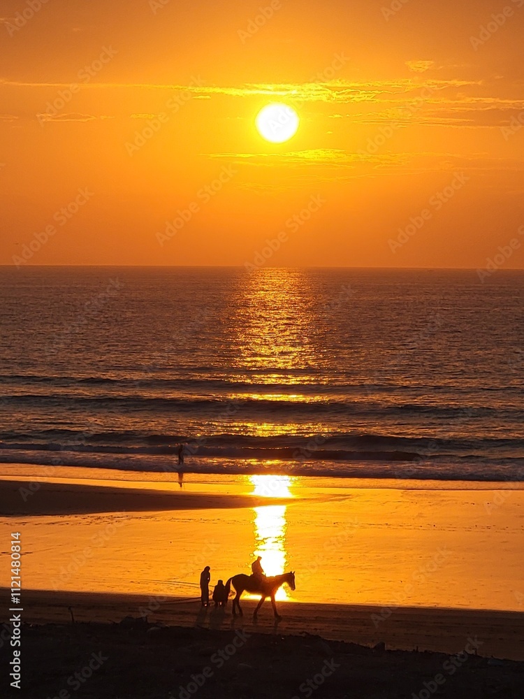 Fototapeta premium sunset on the beach