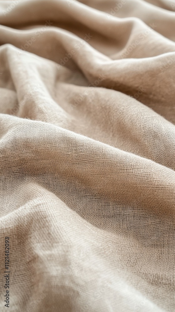 Soft beige fabric creates elegant texture on display Soft beige fabric creates elegant texture on display