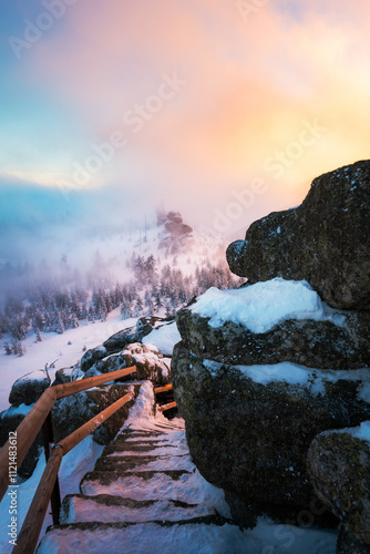 Winterstimmung am Dreisessel im Bayerischen Wald photo