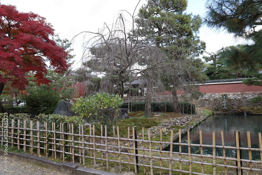 A Japanese temple : a scene of the precincts of Kennin-ji Temple in Kyoto City A Japanese temple : a scene of the precincts of Kennin-ji Temple in Kyoto City
