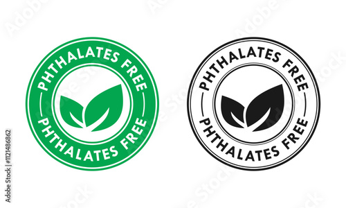 Phthalates free logo template illustration. Suitable for package product