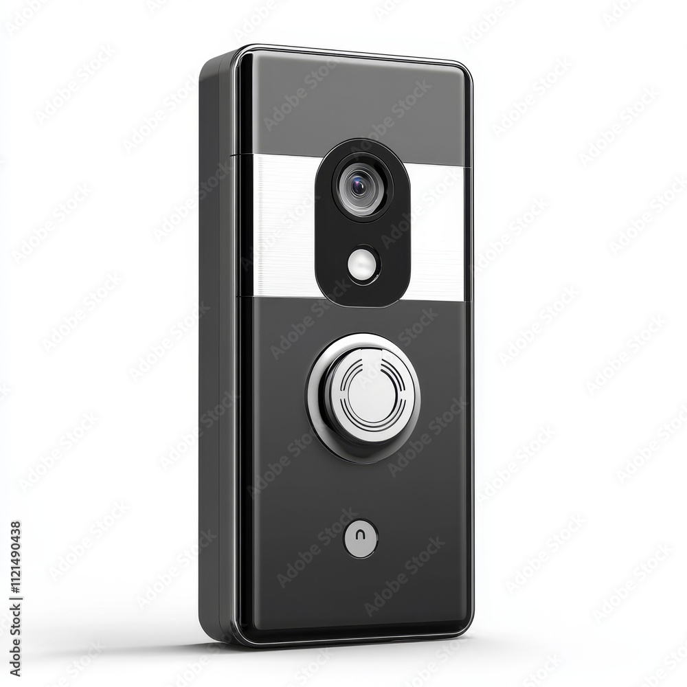 Fototapeta premium Modern Smart Doorbell Camera with HD Video and Two-Way Audio