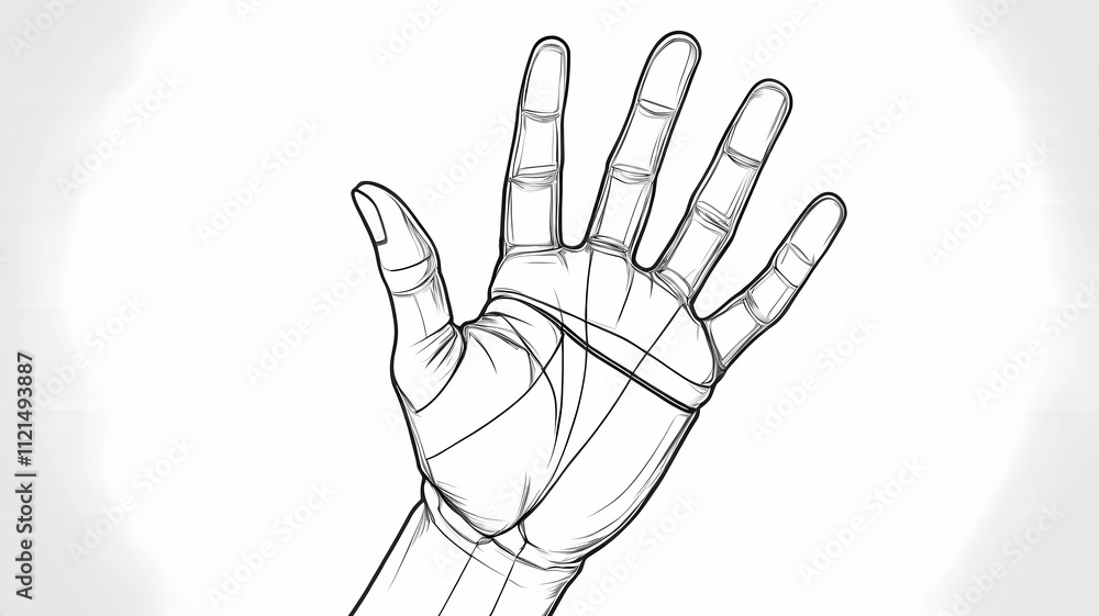 hand in the form of a person hand in the form of a person