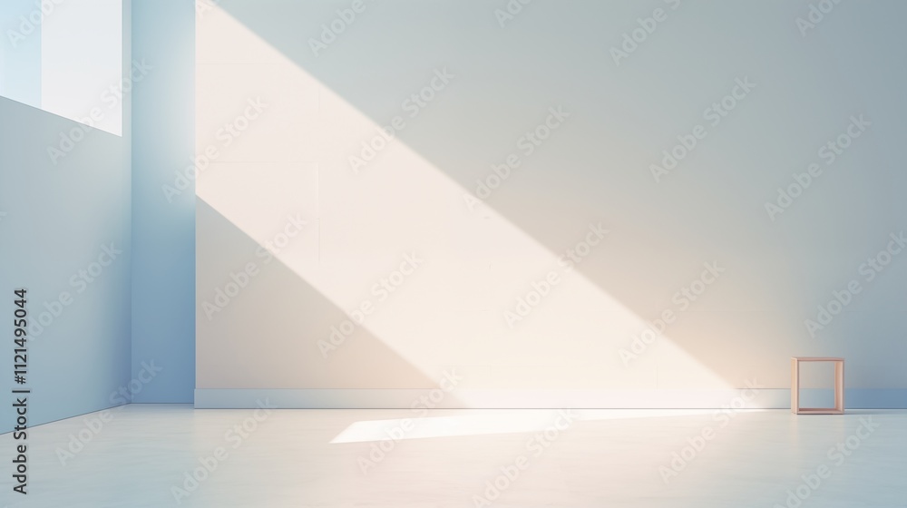 Clean minimal design with light textures, space on the right side for content, Ambient Light,generative ai illustration Clean minimal design with light textures, space on the right side for content, Ambient Light,generative ai illustration